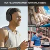 #P2961 Wireless Bluetooth 5.3 Headphones Over Ear Hifi Stereo Headset True Sports With Earphones TF/AUX Music Player with HD Mic 6