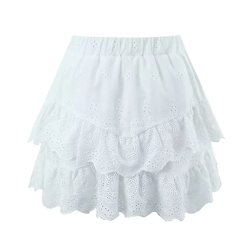 Vintage dream white mini skirt 🧺🍓🪽 main image 0
