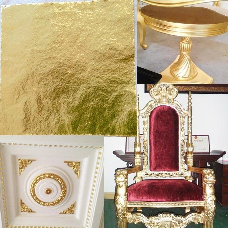 5/100Sheets Imitation Gold Silver Foil Papers Gilding Diy Art Craft Paper Resin Candle Plaster Nail Art Jewelry Making Filling