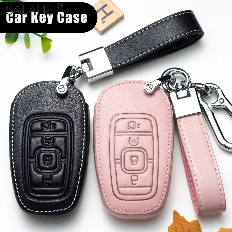 

Leather Car Key Case Cover Bag For Lincoln MKC MKZ MKX MKT MKS Nautilus Navigator Aviator Ford Fusion Mondeo Mustang F-150 Edge