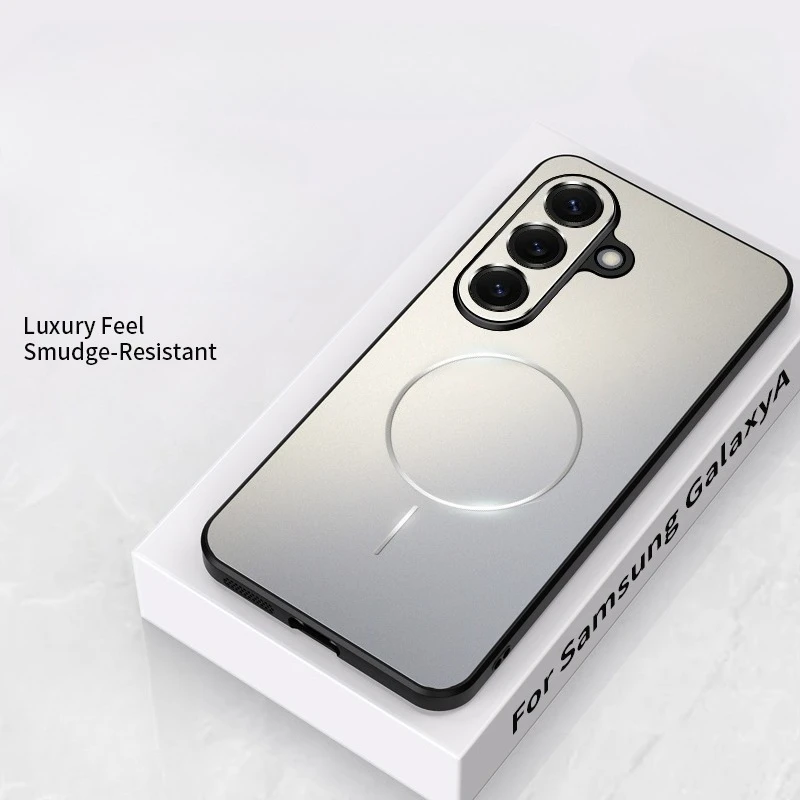 Enhanced Magnetic Matte Shockproof Phone Case - TPU+PC Wireless Charging Cover
