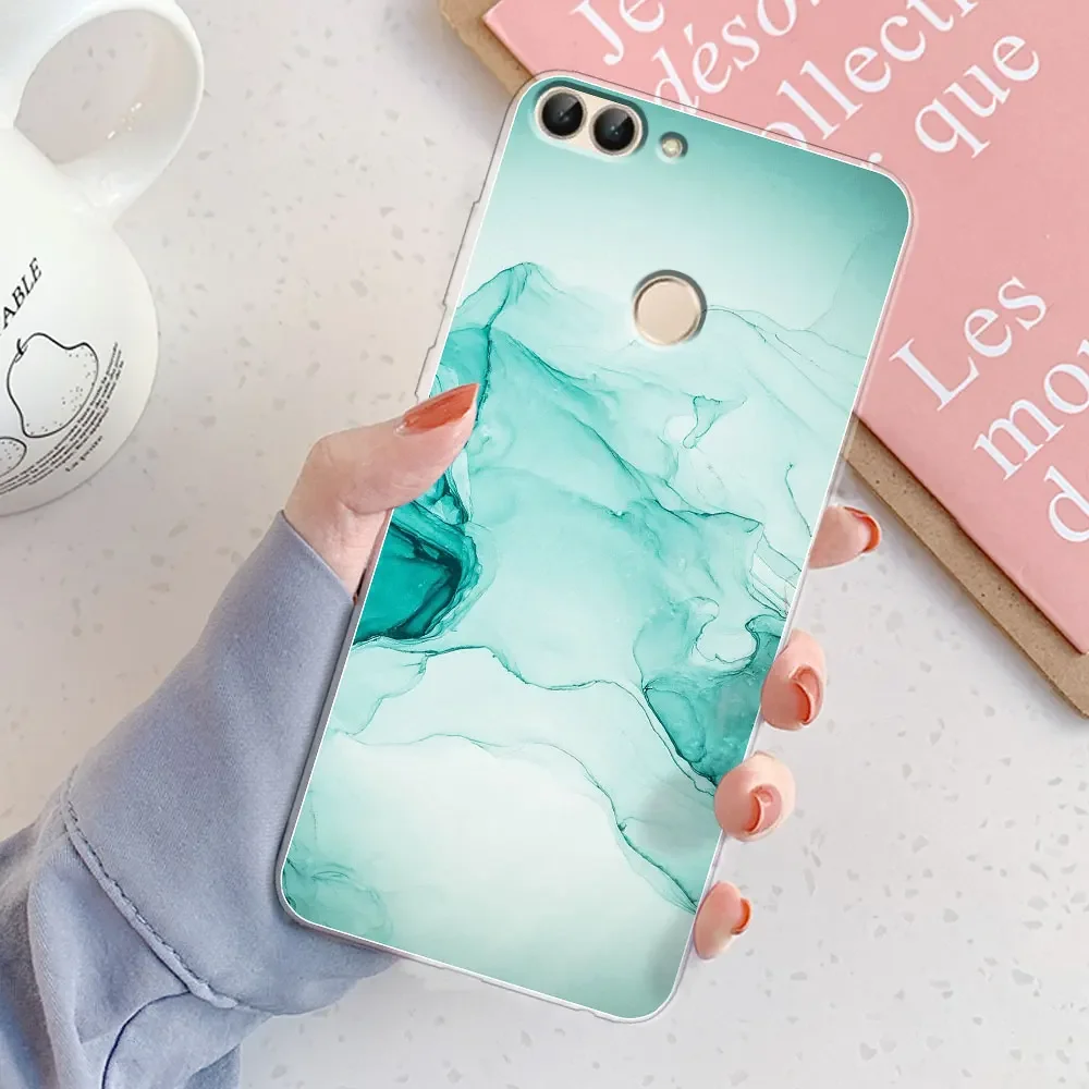 Chic Girl Marble Silicone Clear Phone Case with Bumper Coque