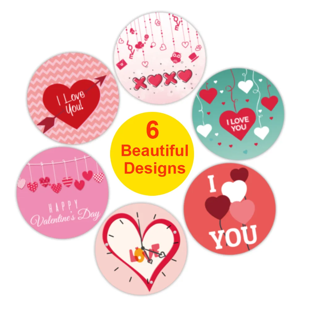 50–500 Stück rote herzförmige Etiketten zum Valentinstag, Papierverpackung, Aufkleber, Süßigkeiten, Dragee-Beutel, Geschenkbox, Verpackungsbeutel, Hochzeit – Detail 11