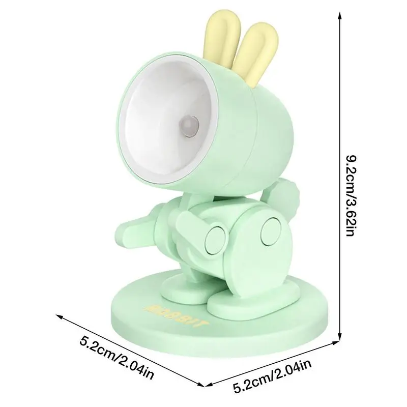 Cute Desk Lamp Rabbit LED Night Light For Kids Adjustable Rabbit Shape Night Lamp Portable Reading Desk Lamp For Children And 6