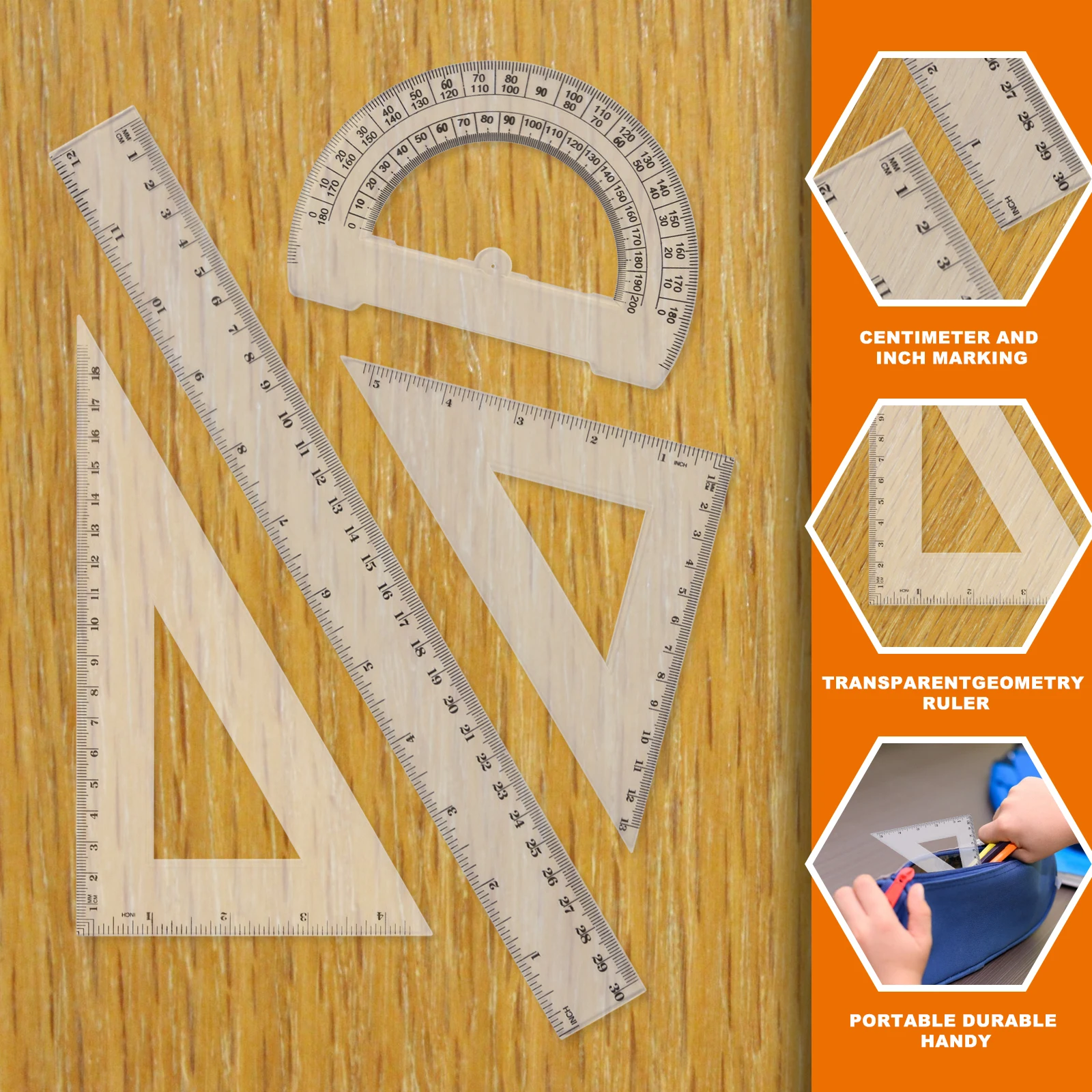 Eagle 4PCS Ruler Set 4
