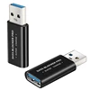 AU61-2Pcs USB Data Blocker USB-A Data Blocker Protect Against Juice Jacking Support Safe Quick Charge Stop Data Theft 3