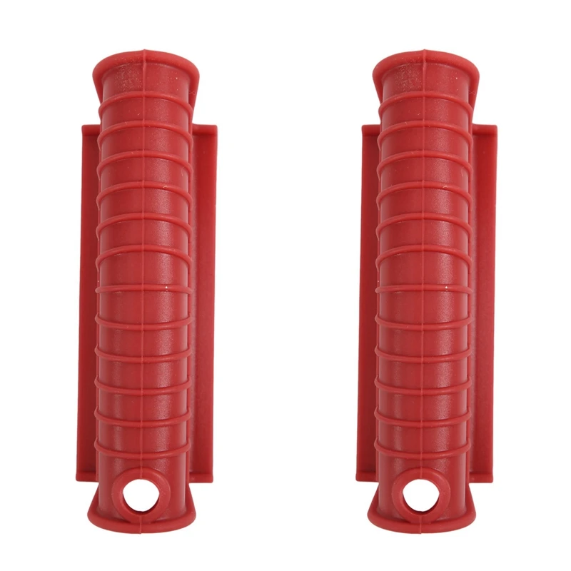 

Thickened Silicone Pan Handle Cover Insulation Cover Pan Ear Clip Cast Iron Pan Frying Pan Wok Handle Holder,Red,8PCS