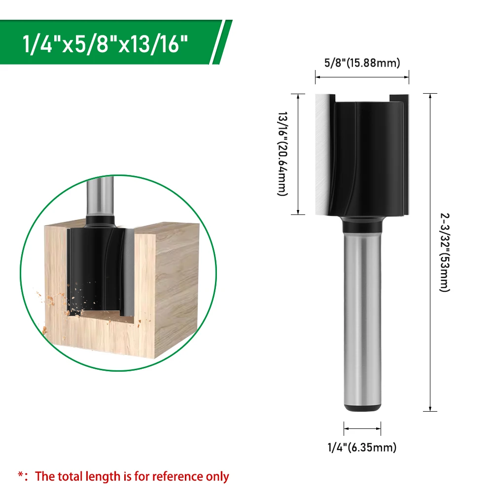 LAVIE 1/4" Schaft gerade Fräser (3,18–19,05 mm) Holzbearbeitungs-Schneidwerkzeuge für Heimwerker und Handwerk C07002 – Detail 13