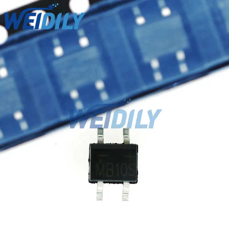 20PCS MB10S Bridge rectifier mb10s sop4 0.5A 1000V SOP4 b10s | Электронные компоненты и принадлежности
