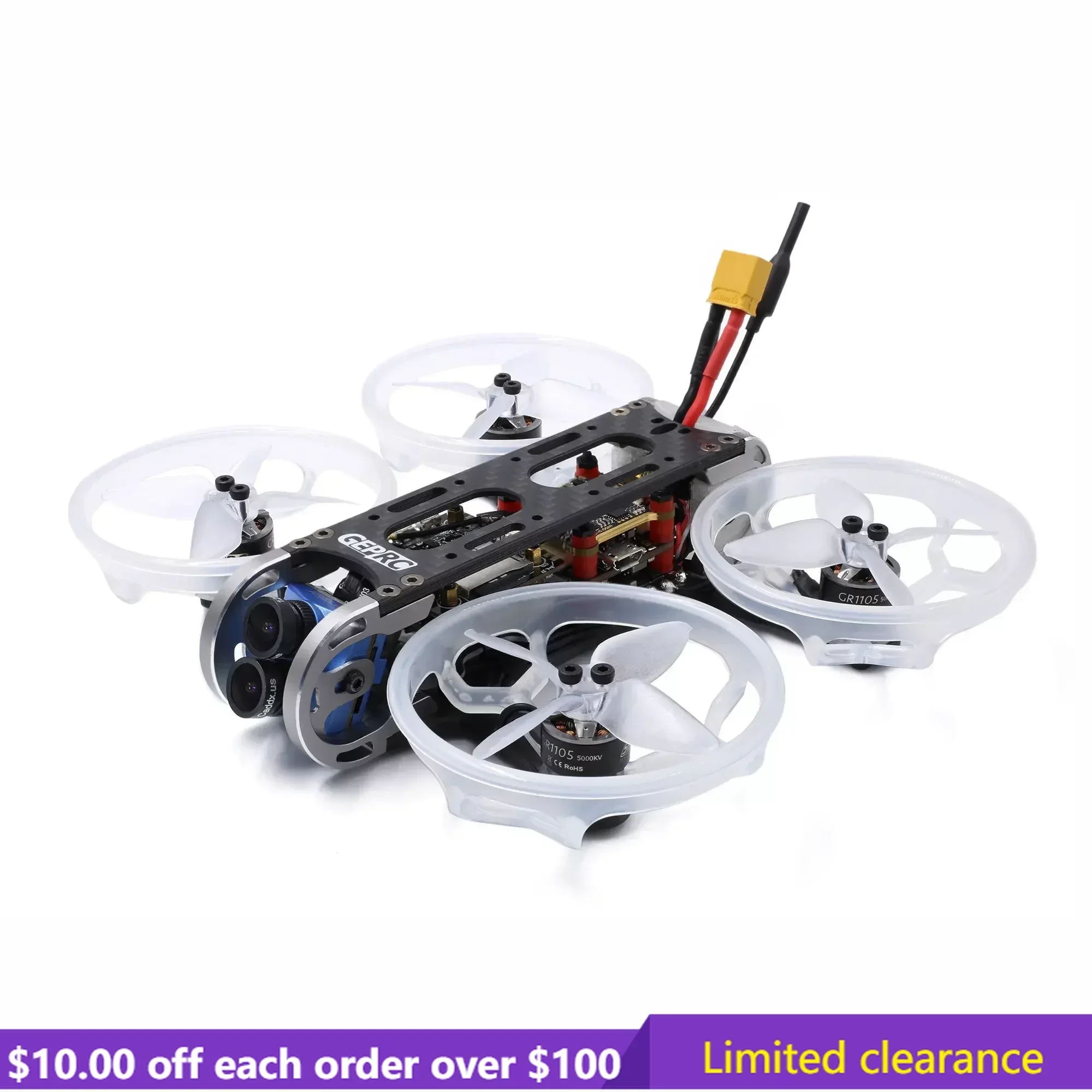 Ограниченный заказ GEPRC CinePro 4K 2-дюймовый FPV Cinewhoop STABLE PRO F722 DUAL BLHELI32 35A 500mW Caddx Tarsier 4K GR1105 5000KV 4S