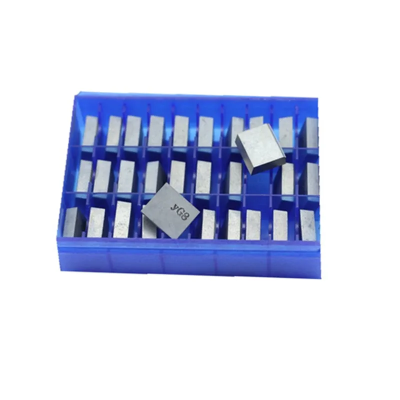 

40pcs YG6 YG8 YW2 YT15 YW1 YT5 A110 A112 A114 Tungsten carbide cnc welding inserts 45 degree brazed blade turning cutter head