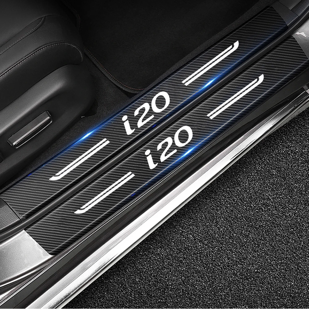 Car Door Sill Protective Sticker Rear Trunk Bumper Guard Plate For