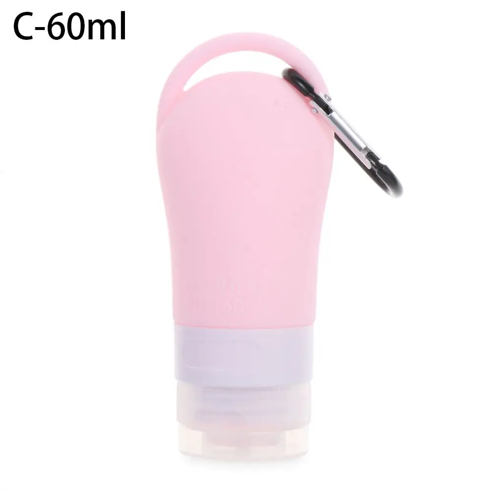 Refillable Silicone Travel Shampoo Squeeze Bottle with Hook