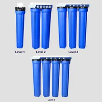 20 นิ้ว 3 ขั้นตอนเครื่องกรองน้ําสีฟ้าขนาดใหญ่ที่อยู่อาศัยเครื่องกรองน้ําสําหรับเครื่องกรองตะกอนน้ําที่บ้าน 2