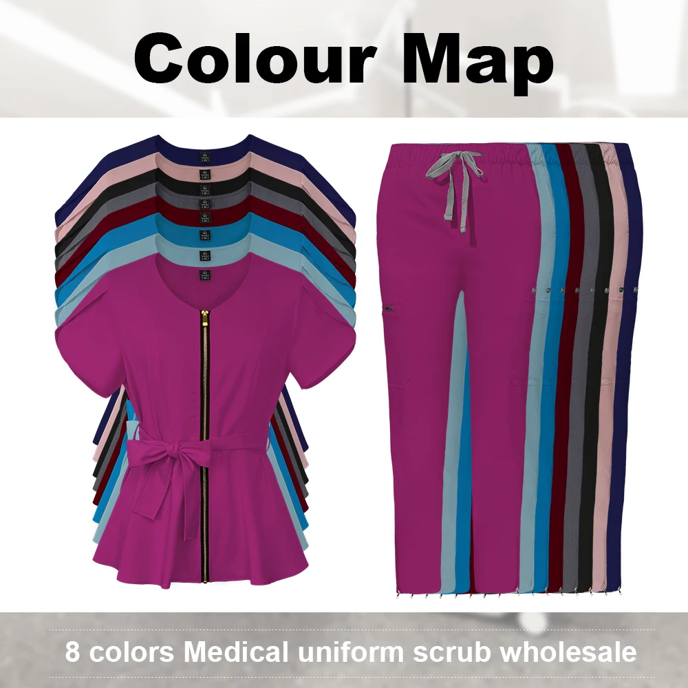 medical uniform Spa uniform for beauty salon for the cosmetologist thai massage smocks work Beauty uniforms foot bath technician costume set