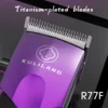 KULILANG NEW R77F 7200RPM Professional Electric Hair Clipper Barber FADE Thin Blade Quality Hair Trimmer Hair Cutting Machine 3