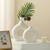 Nordic Style Flower Vase Morandi Geometric Vase Ceramic Art Crafts Bedroom Living Room Desktop Decoration Vase Decoration Home 4