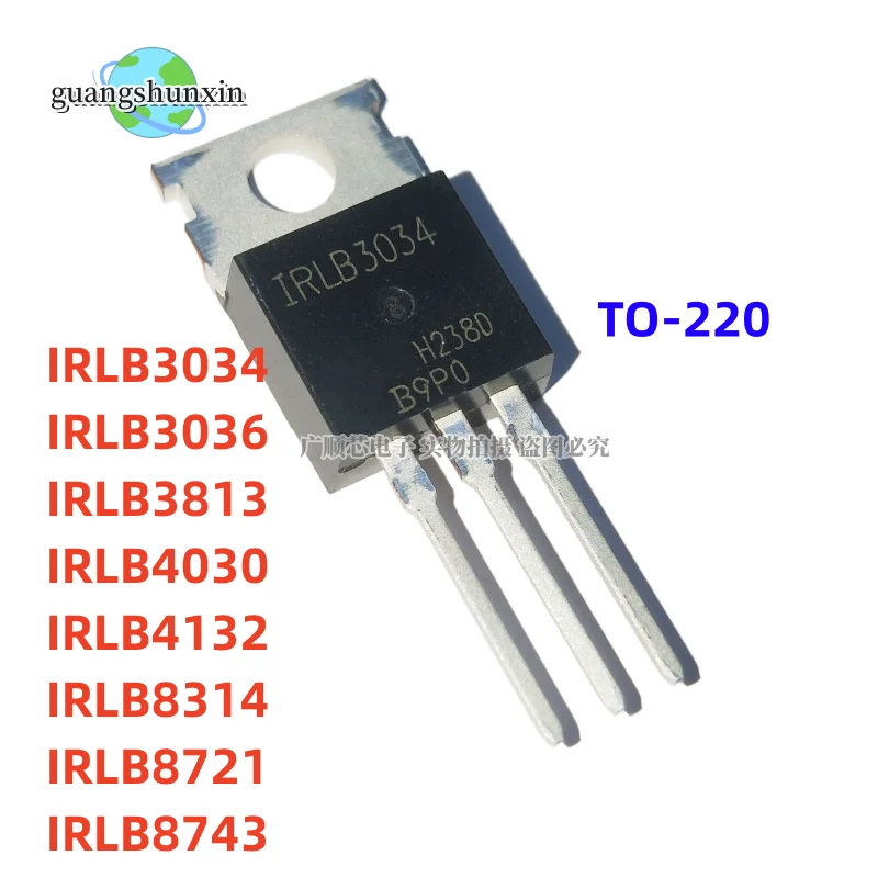 10PCS-IRLB3034-IRLB3036-IRLB3813-IRLB4030-IRLB4132-IRLB8314-IRLB8721 ...