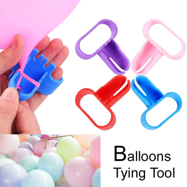 5pcs Balloons Knot Clip Balloon Tie Tool Balloon Tying Tool Device Faster  Save Time for Shower Party Wedding Birthday Decoration