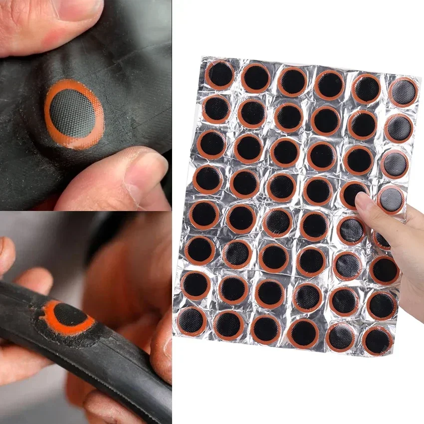Rubber Bicycle Tire Repair Patches No Glue Tube Patch Kit for Quick Inner Tube Repairs 48/96pcs
