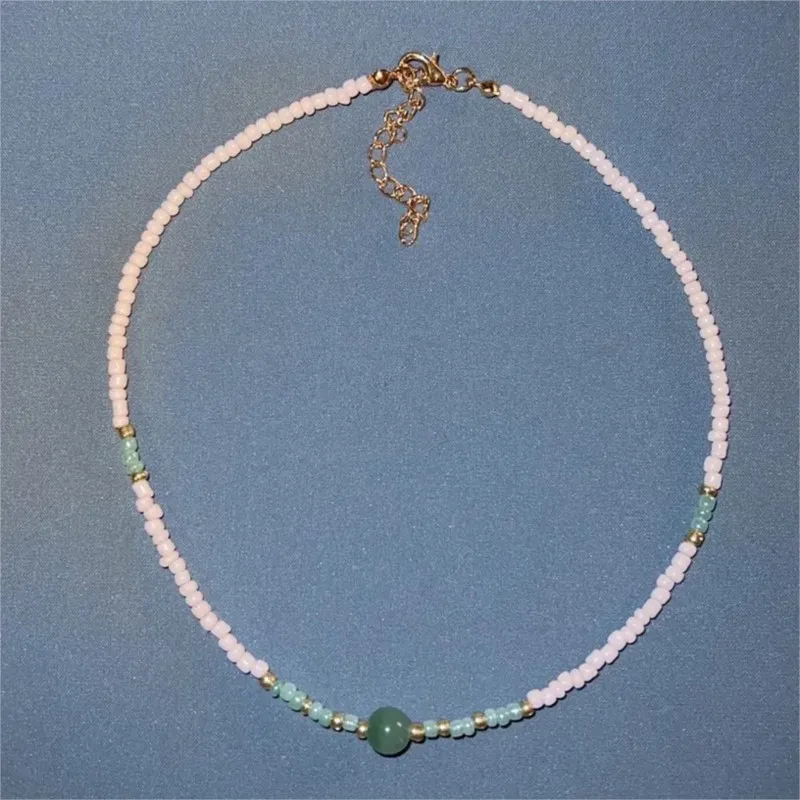 Elegant Boho-Chic Handcrafted Beaded Pendant Necklace for Women Party Occasions Jewelry Accessories Gifts