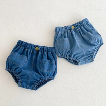 Baby Denim Pocket Bloomer Shorts 1