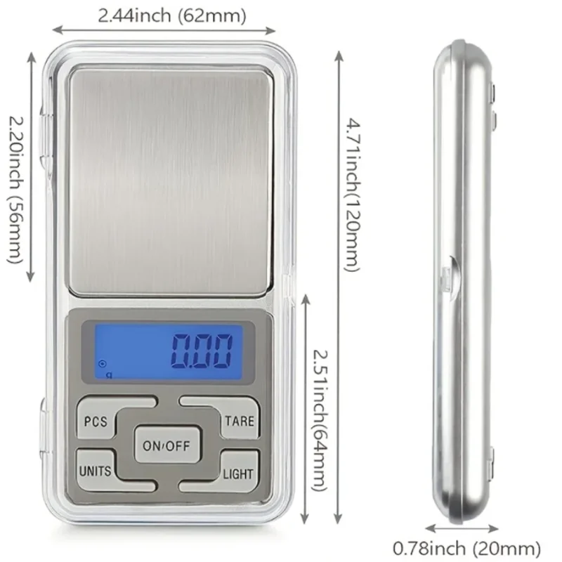 Mini Digital Pocket Scales Jewelry Scales Weight Diamond Balance Kitchen Weighing High Precision Electronic Digital Pocket Scale BEST SELLERS