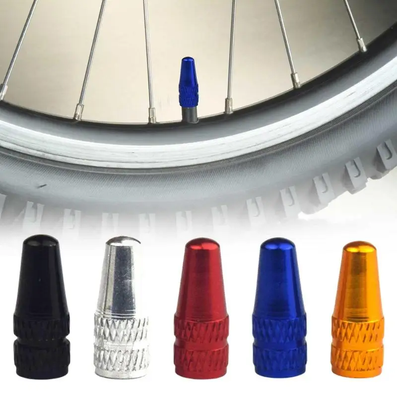 4PcsAluminumAlloyBikeTireCapsBikeDustCapsTireBicyclePresta