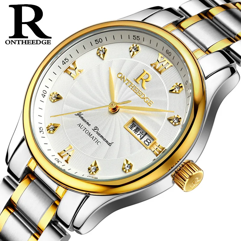 

Luxury Date Week Watch for Men Genuine Ultra-thin Waterproof Stainless Steel Quartz Male Watch Student Clock Relogios Masculino