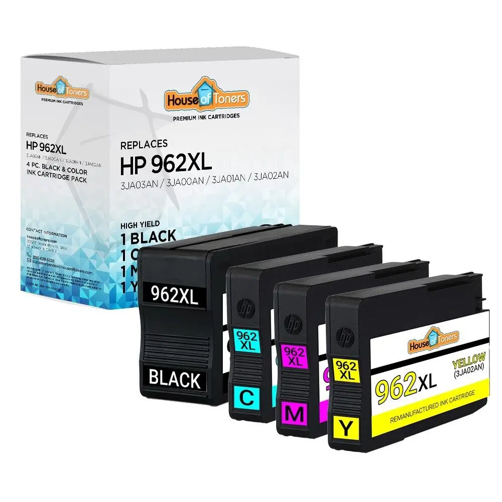4Pk 962Xl Nuovo Chip Di Inchiostro Per Hp Officejet Pro 9010 9015 9018 9020 9025 All-In-One