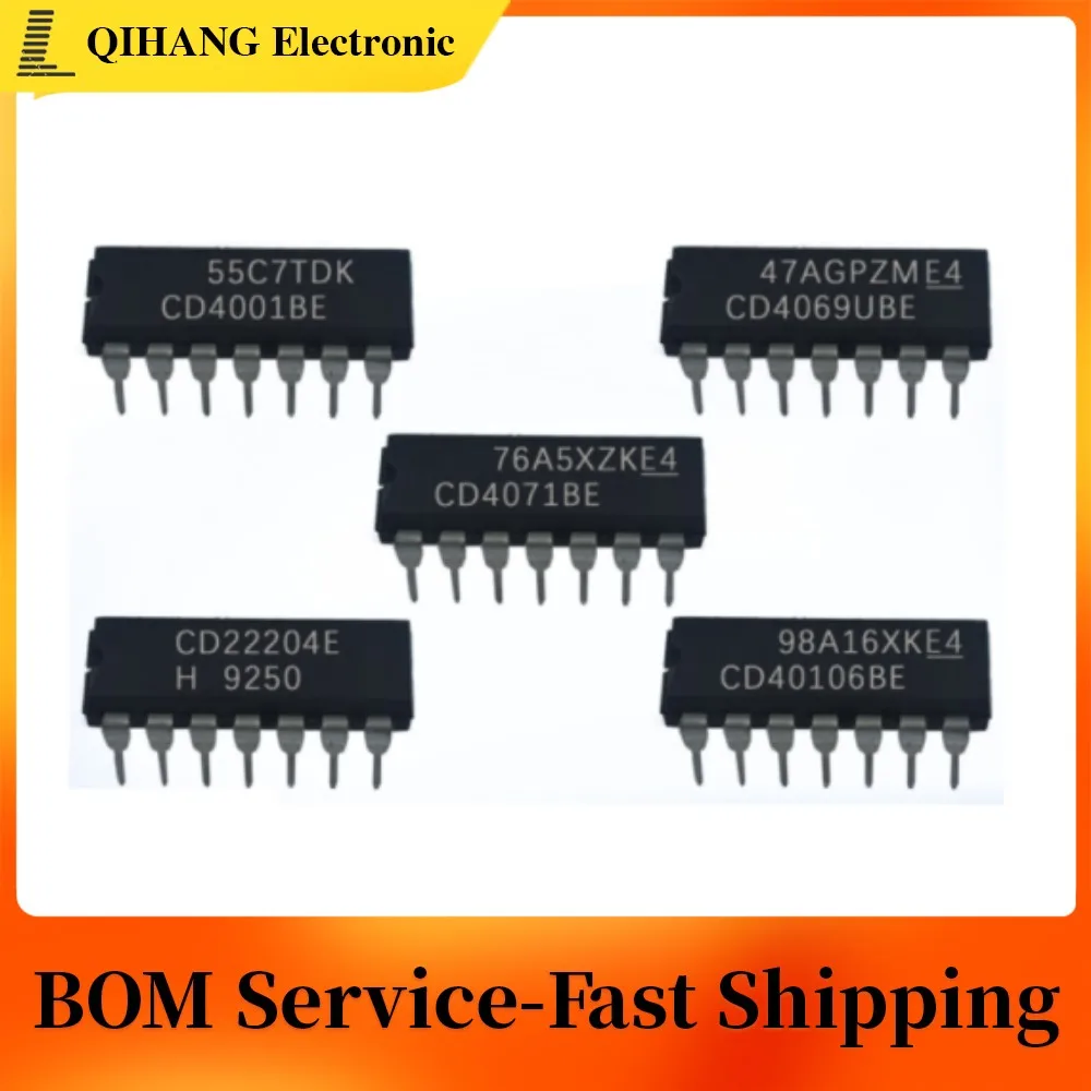 Assortimento IC Chips DIP-14 E DIP-16 - CD4030, CD4047, CD4066, CD4068, CD4069, CD4070