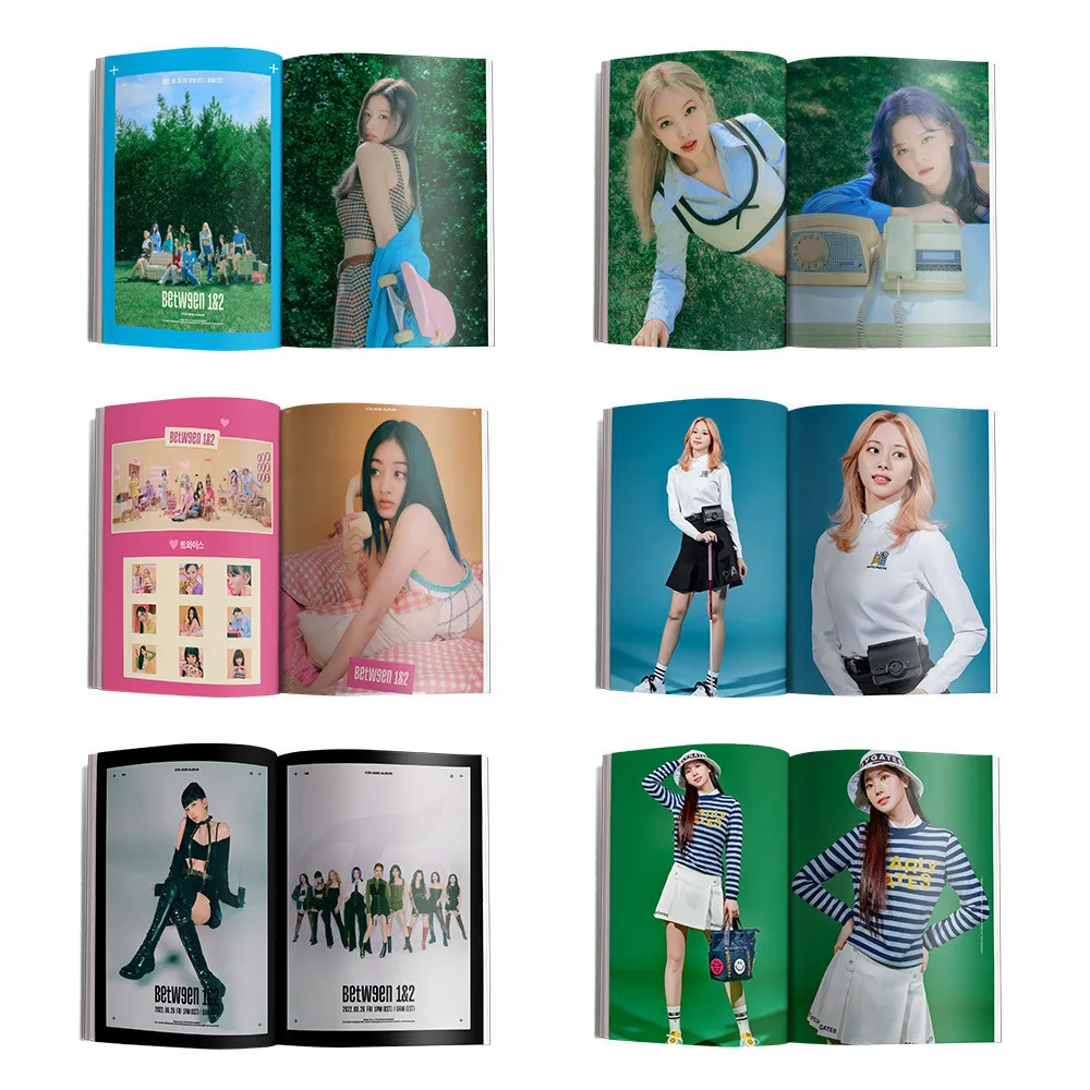 Kpop Super Star TWICE Between1&2 HD Photo Album Decoration Picture 
