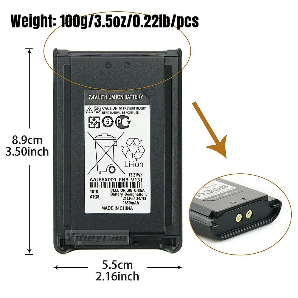 novo mah bateria de rádio para vertex standard rádio