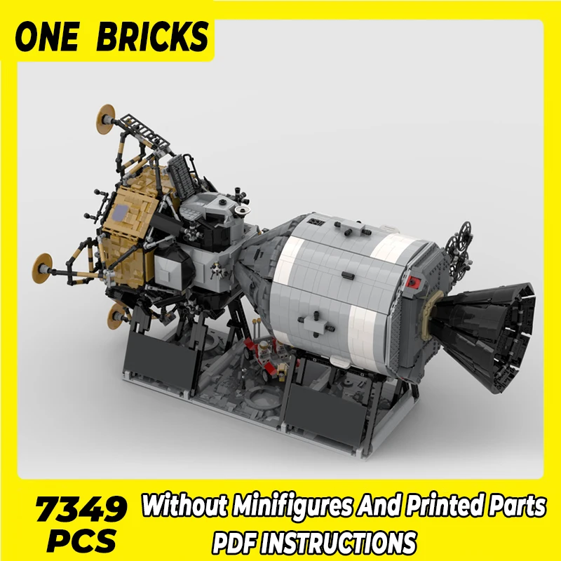 

OneBricks Moc Building Blocks Spacecraft model series Apollo spacecraft Technology Bricks DIY Toys For Kids Children Gifts