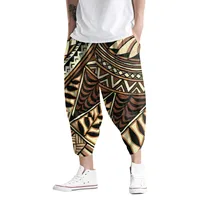 Baggy Harem Pants Men Trousers Causal Ethnic Print Hippie Joggers Cross-Pants Loose Trousers Lantern Wide Leg Pants Pantalon - Image 4