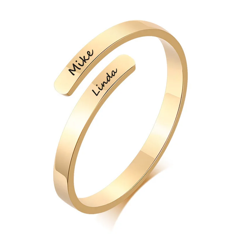 Chic-Free-Personalized-Engraved-Name-Rings-for-Women-Size-Adjustable ...