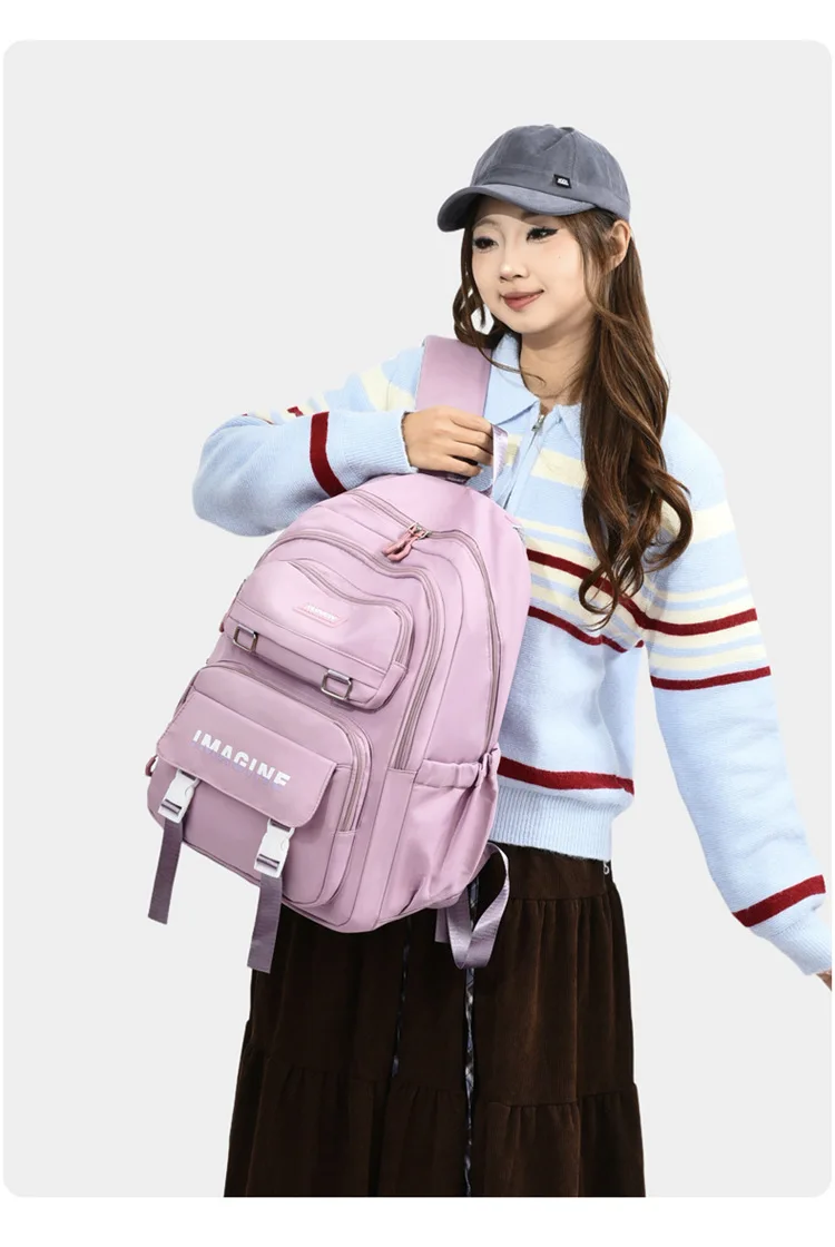 2026 Modische Schultasche für Mädchen, Grundschüler der Klassen drei bis sechs, Mittelschüler, doppelte Umhängetaschen – Detail 26