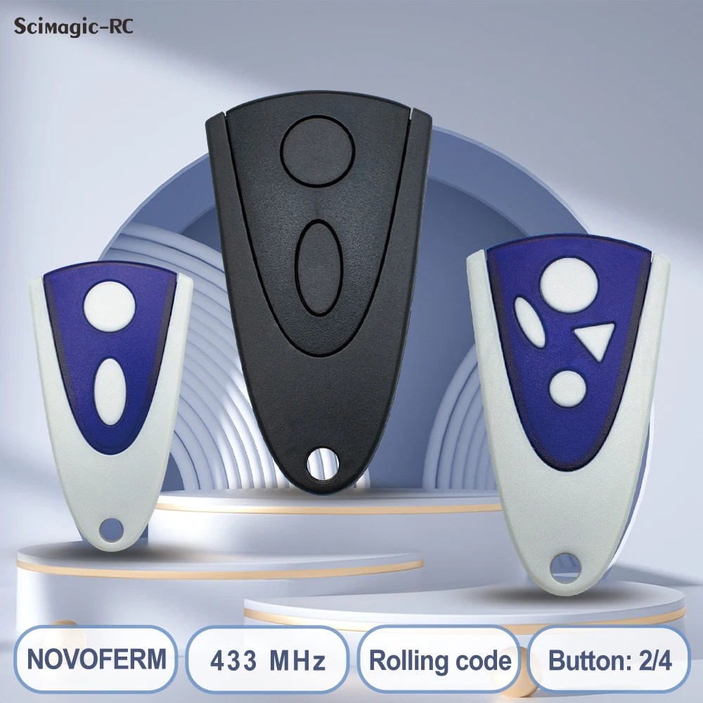 리모컨 Novoferm Tormatic Novotron 522 502 504 524 512 MNHS433 MCHS43-2 MTR43-2 차고 문짝 오프너 433.92mhz 명령