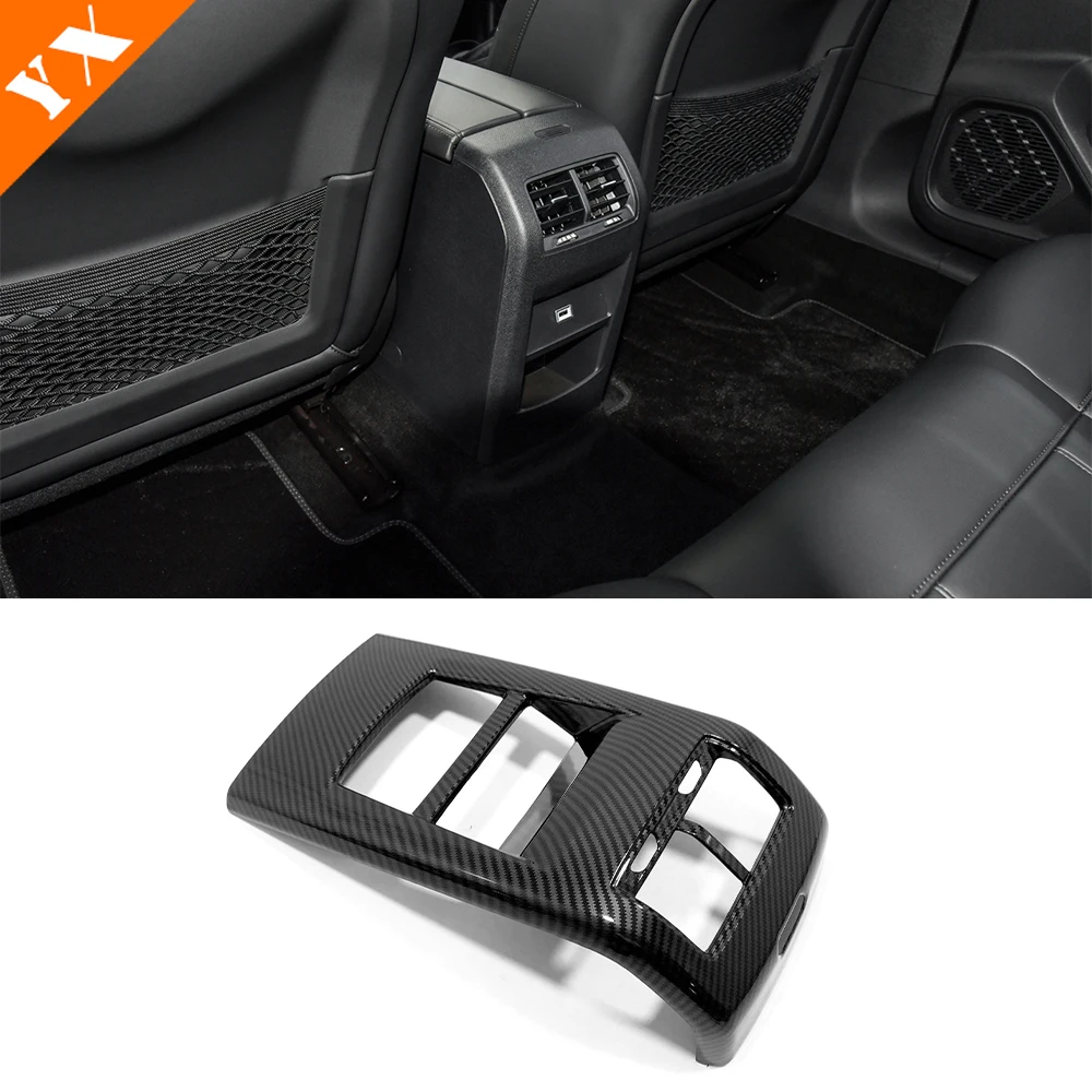

For Citroen C5X 2021-2023 Accessories Car Rear Air Conditioner Outlet Rear Armrest Anti Kick Frame Decoration Protector Frame