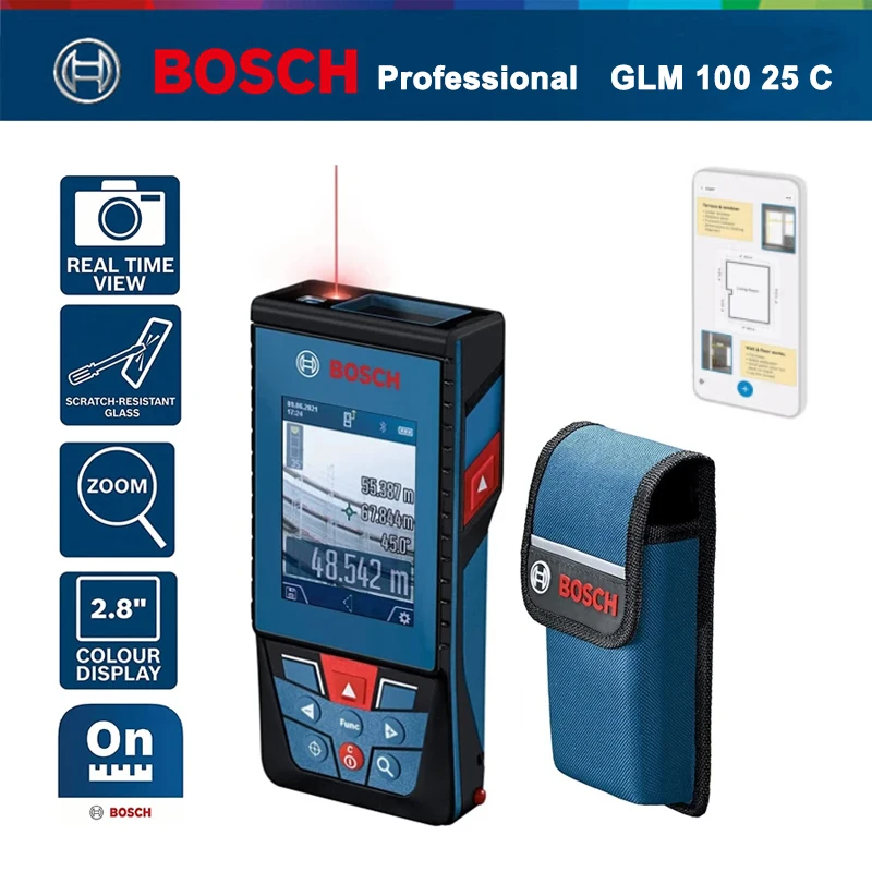 Bosch GLM 100 25 C Laser Measure glm 100 25c Rangefinder