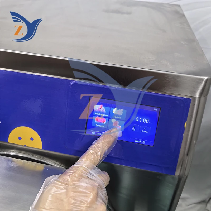 Hard Ice Cream Maker Machine ZY-38-2 Commercial 60 Liters Per Hour Production Equipment Milk Tea Shop Automatic Ball Restaurant 3