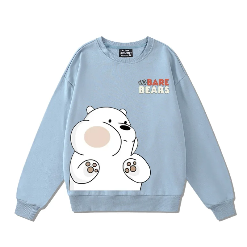 Cartoon Ice Bear Coats We Bare Bears Cartoon Hoodie Fashion Trend