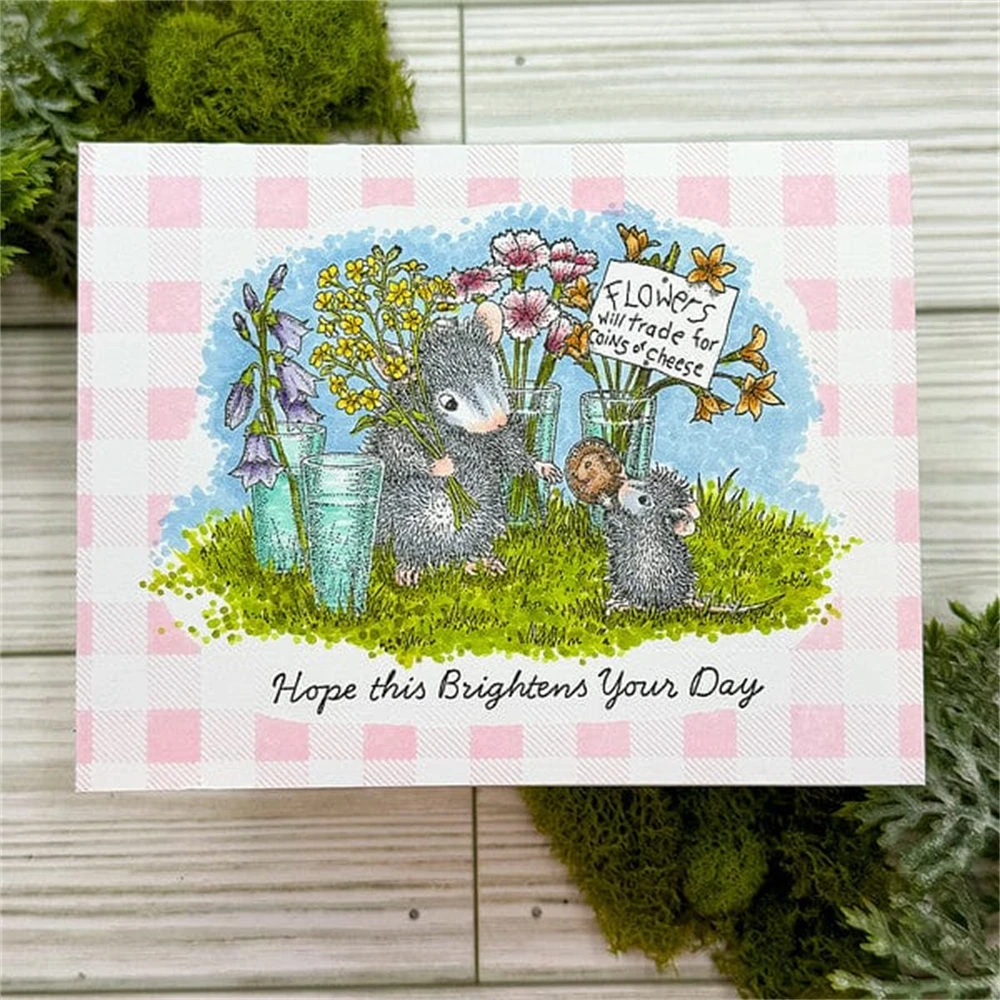 Clear Silicone Stamp Hope This Brighten Your Day Mouse DIY Crafts Card Album Making Scrapbooking Stencil