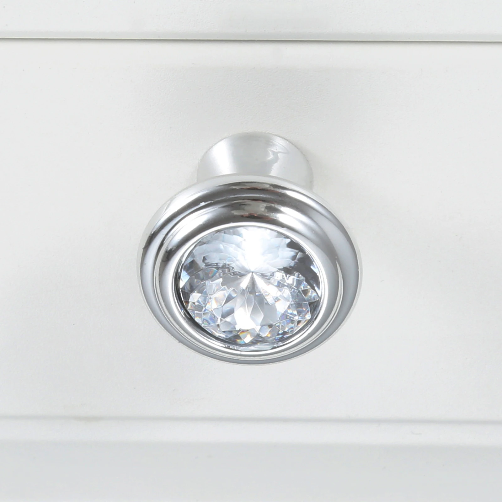 Clear Diamond Shape Knob Single Port Pull w/screw Plastic Crystal Gem/Ball Shape Handle Furniture Drawer Cabinet Wardrobe 2pcs furniture knobs