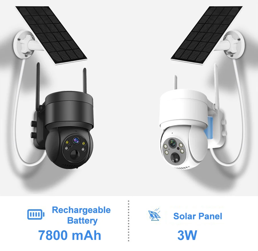 Solar Camera Wifi Outdoor 4MP Wireless Surveillance IP Cameras - Main Image
