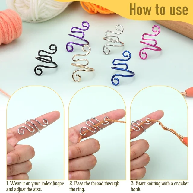 Adjustable Crochet Tension Ring 3