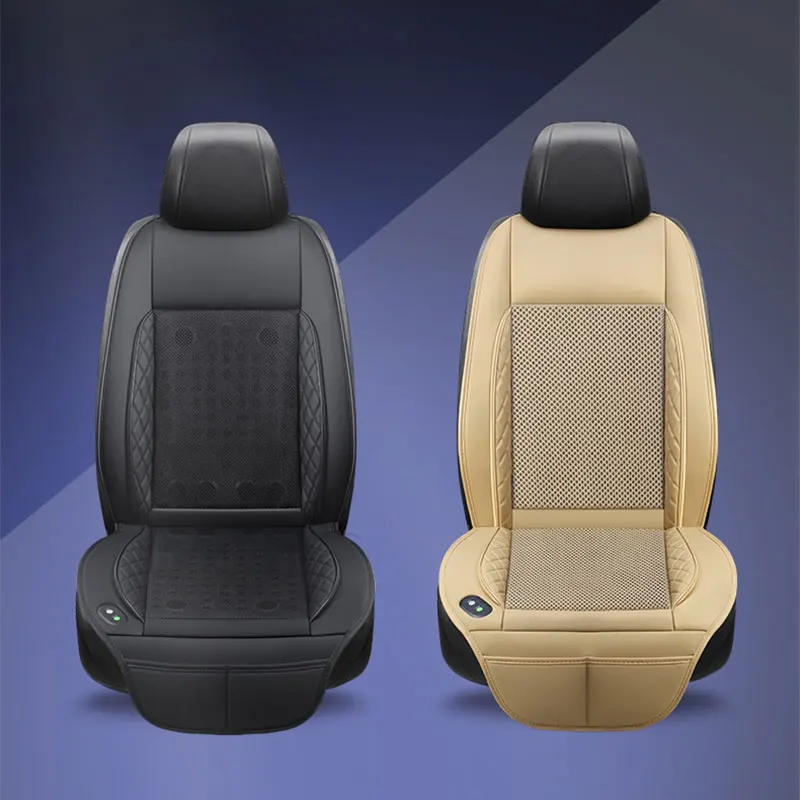 DC 12V 3D Spacer Car Summer Cool Air Seat Cushion With 8Fan16Fan Fast Blowing Ventilation Seat Cooling Pat Refrigerated Seat