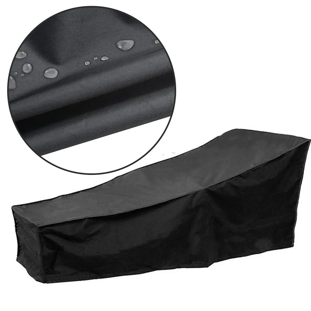 Chaise Lounge Cover Waterproof Lounge Chair Recliner Protective Cover for Outdoor Courtyard Garden Patio 2