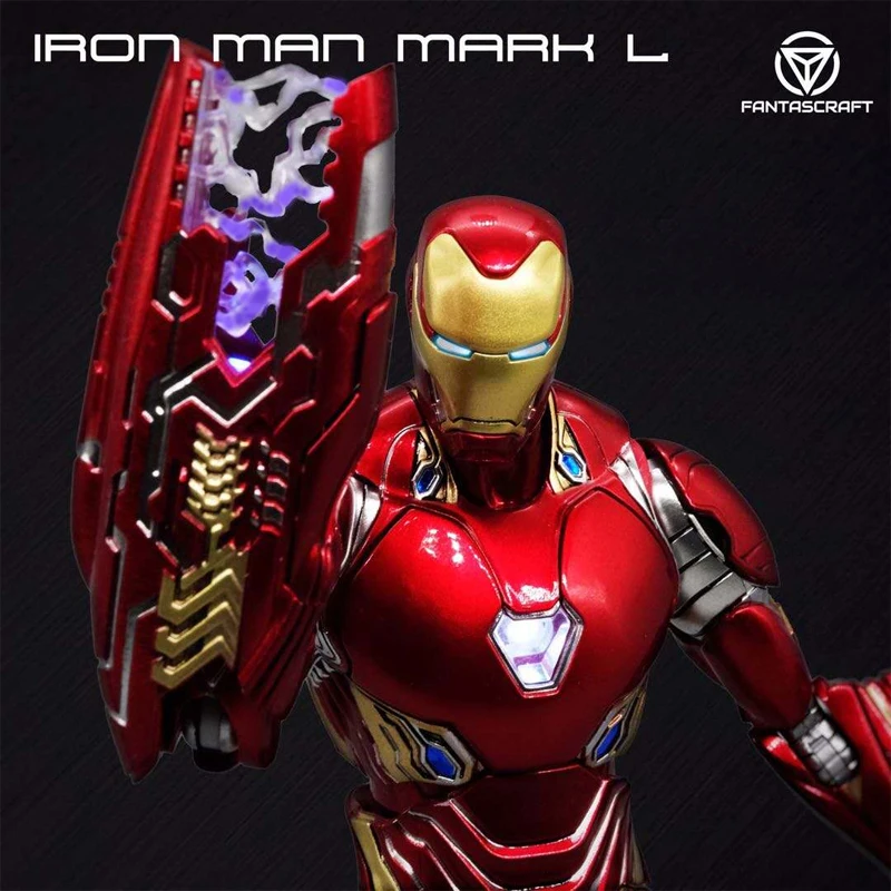 

Original Fantascraft Iron Man Alloy Metal Led Light 1/12 Mk50 Legends Tony Stark Model Action Figure Decorative Gift Toys