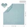 Set of 6 Cotton Cloth Napkins Gauze Sage Green 30x30cm for Wedding Decoration Everyday Use Dinner Tea Towel Table Party Napkins 5